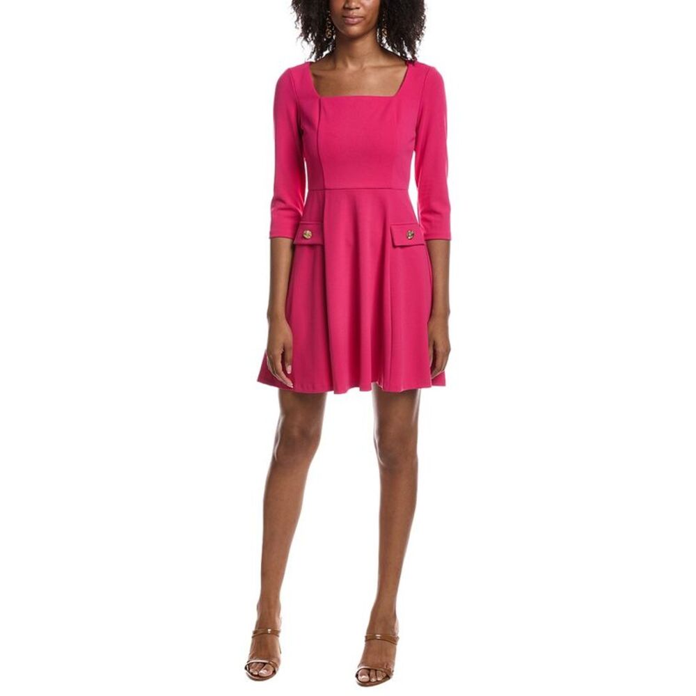 Eliza J Womens Fit & Flare Dress, Pink